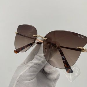 Guess Factory Brown Cat Eye Sunglasses